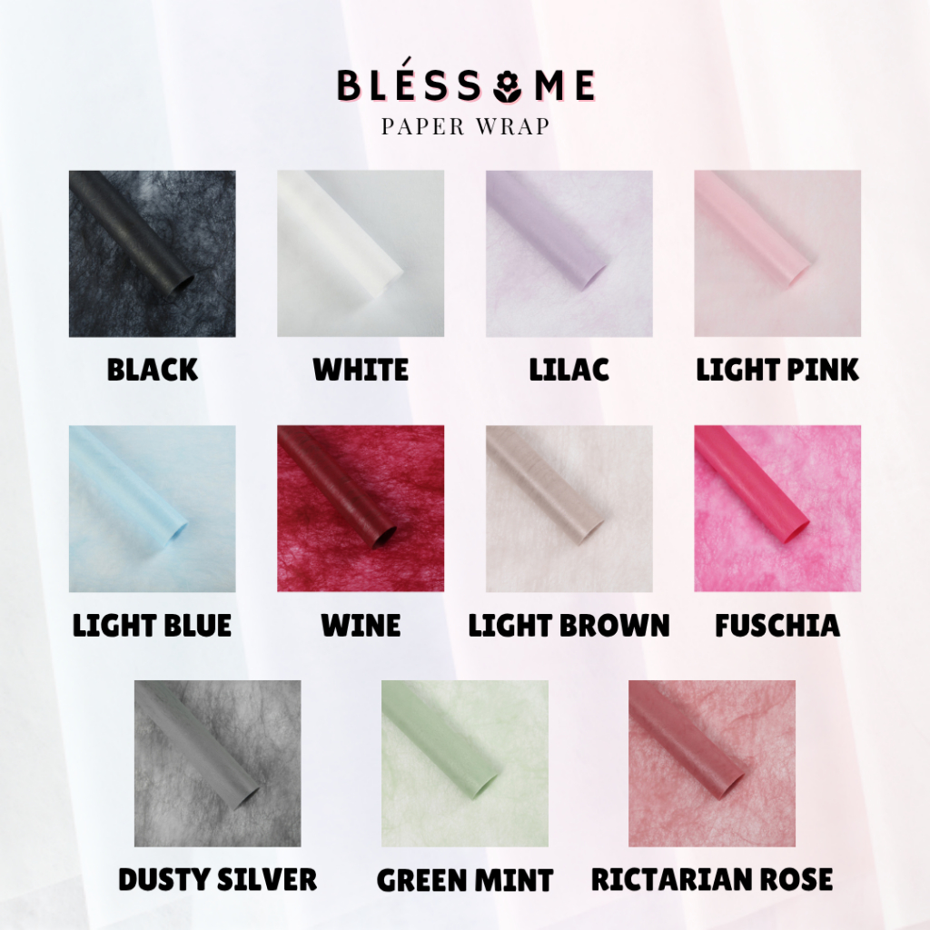 

(20 LEMBAR) Flower Wrapping Paper Solid Color Tissue / Tissue Paper / Kertas Tisu Kertas Buket Bunga Florist Cellophane Pembungkus Kertas Hand Bouquet