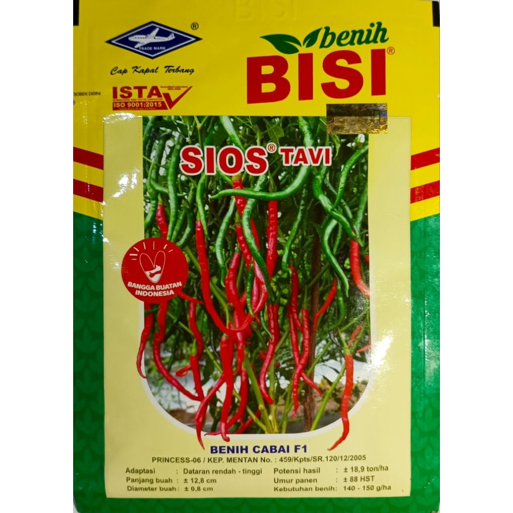 Benih Bibit Cabai Merah Kriting Sios Tavi Anti Virus