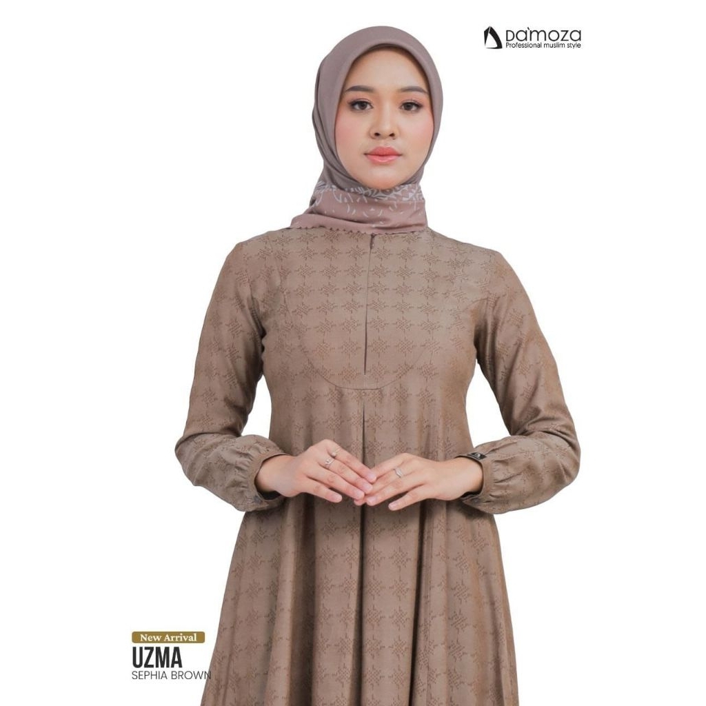 Baju Gamis Wanita Terbaru/Gamis Wanita/Gamis Terbaru/Gamis Daily/Gamis Damoza/Uzma Dress by Damoza