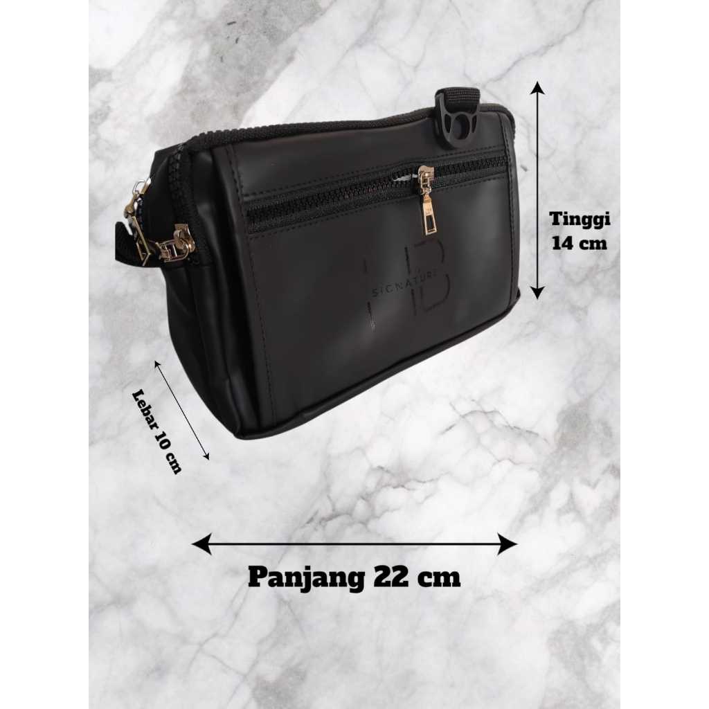 WARDAH - Handbag Premium Bahan Bimo Waterproof / Tas Selempang Pria Anti air bisa Cluct Bag , Handba
