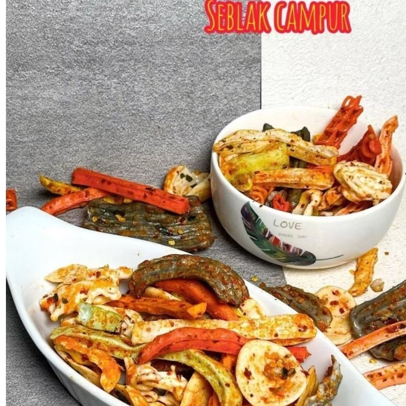 

KERUPUK SEBLAK CAMPUR - SEBLAK MIX - SEBLAK KOMBINASI - KERUPUK WARNA