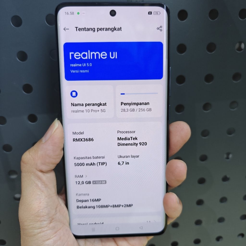 Realme 10 pro plus 5G 12/256Gb second