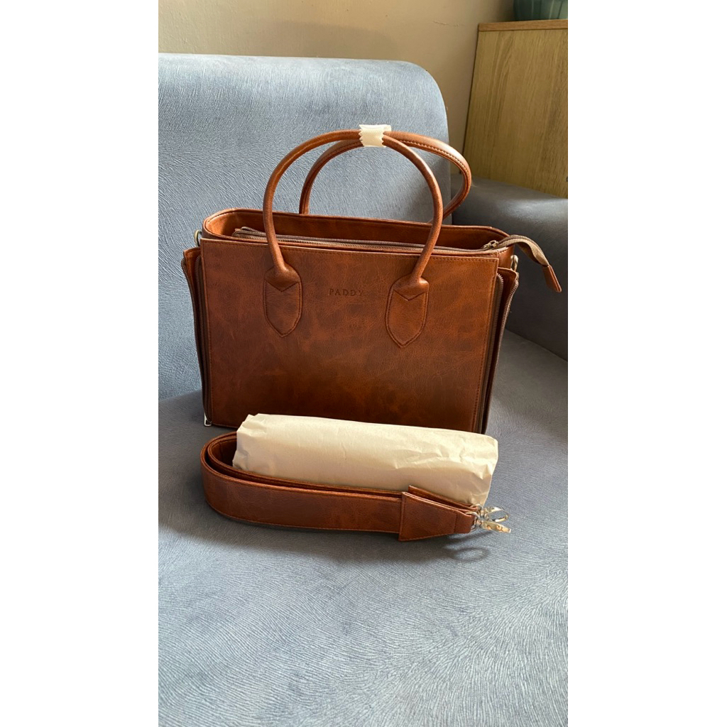 Paddy By Nica Bossy Bag In Wood Defect Sale NEW