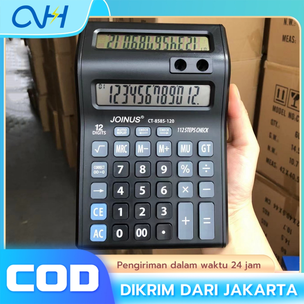 

Kalkulator Scientific Calculator 2 Display Layar LCD / Kalkulator 12 Digits 2 Pen Holder Original
