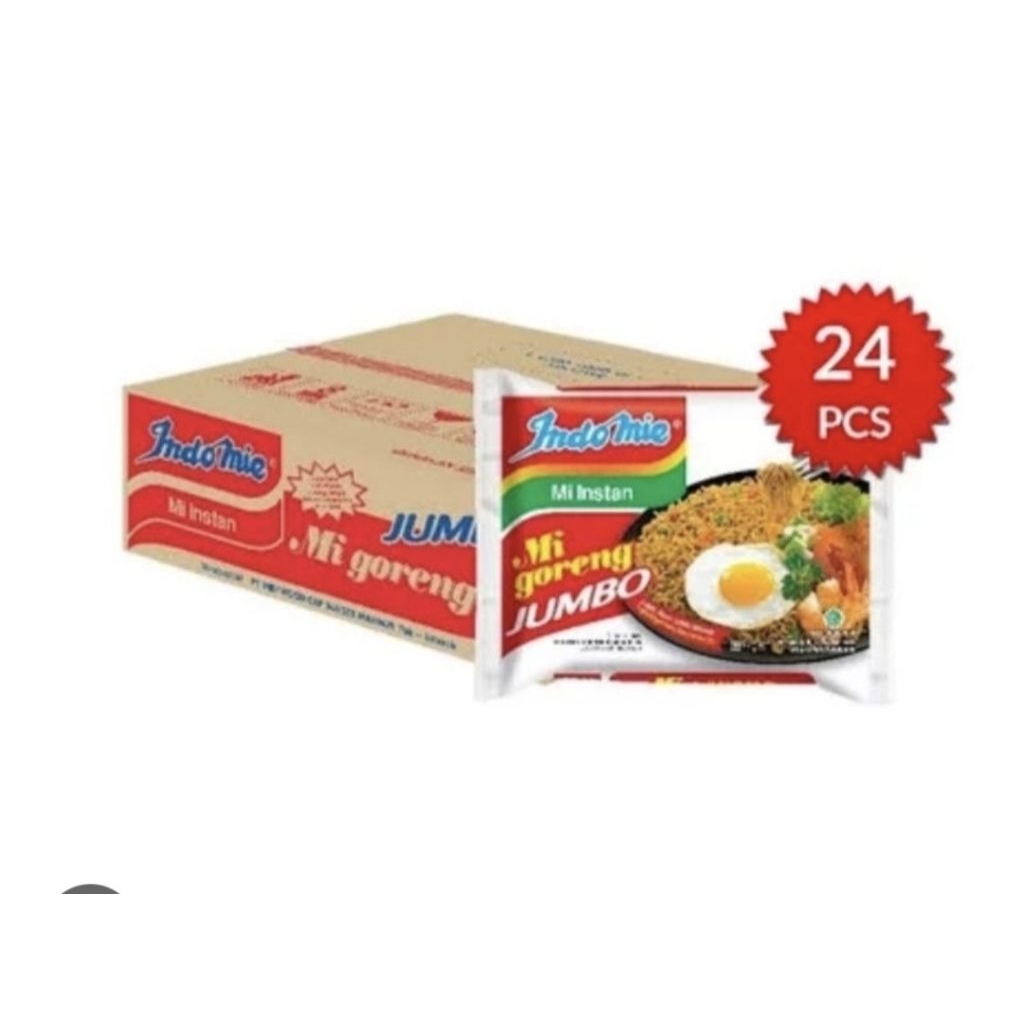 

MIE INDOMIE GORENG (JUMBO)SPECIAL DUS ISI 24PCS