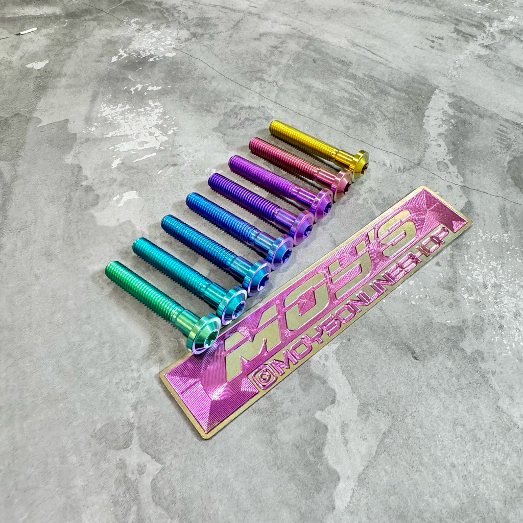 Baut Titanium M 8 x 60 Mm Drat 12 x 6 Cm Big Head