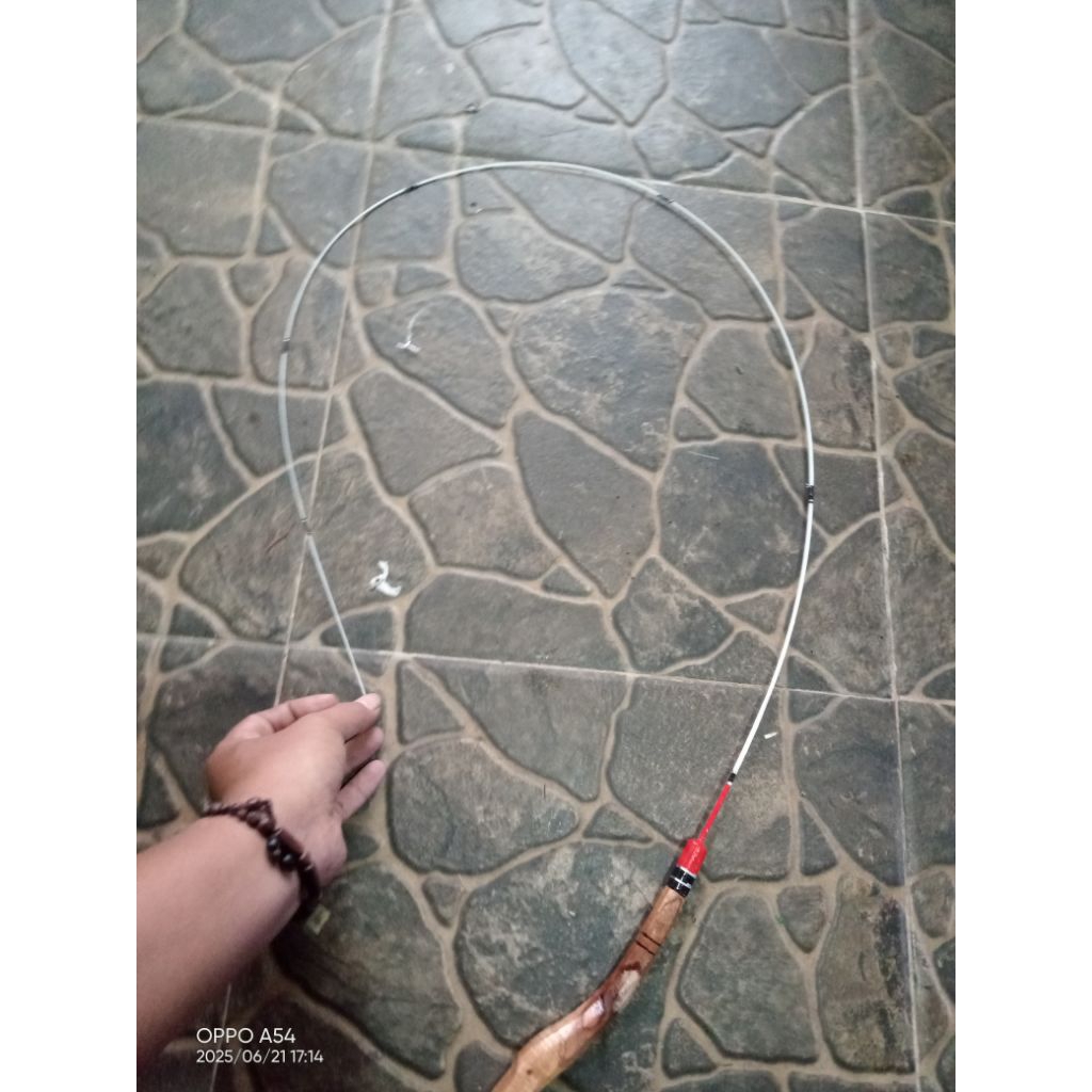 Stik fiber joran pancing wader,panjang 130cm lentur harga satuan siap pakai di kirim random