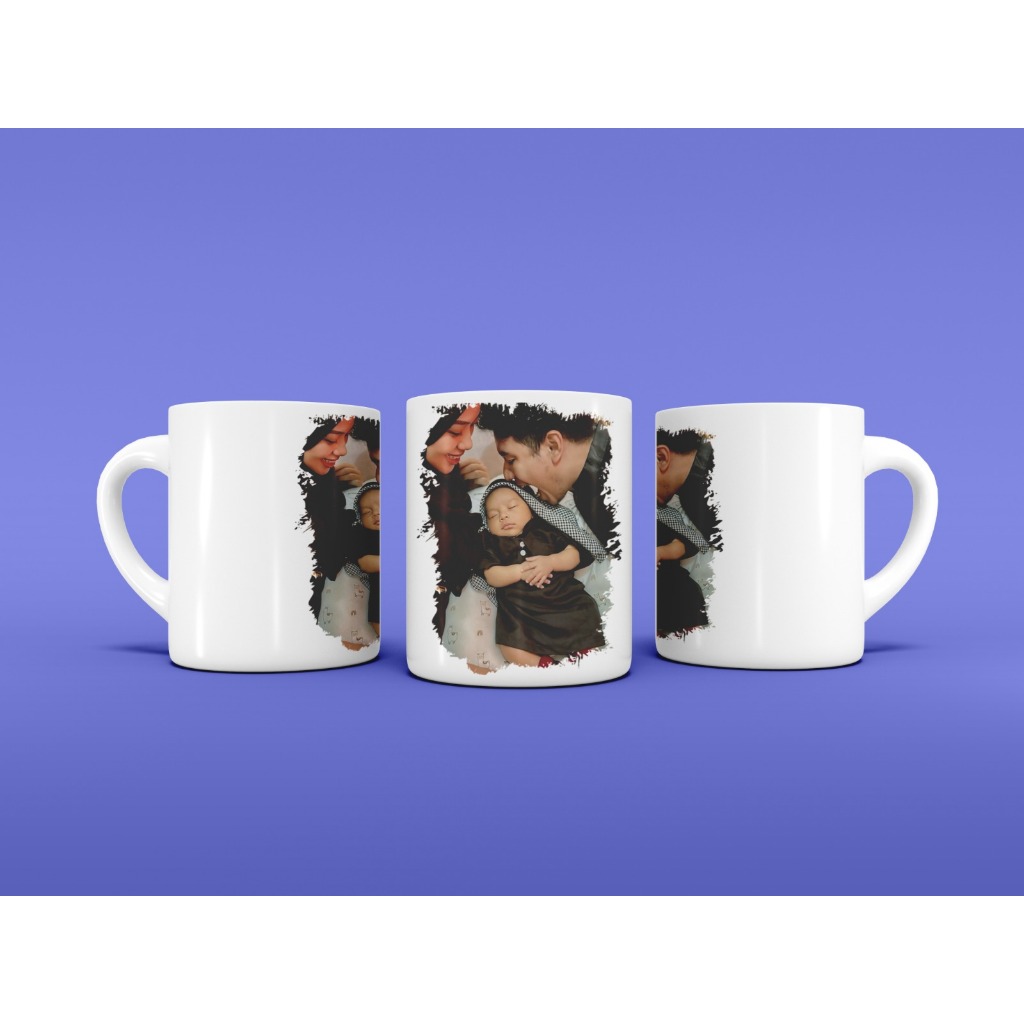 Mug Custom Design - Mug Keramik Custom Foto atau Nama - Mug Lucu Untuk Kado Yang Bermanfaat
