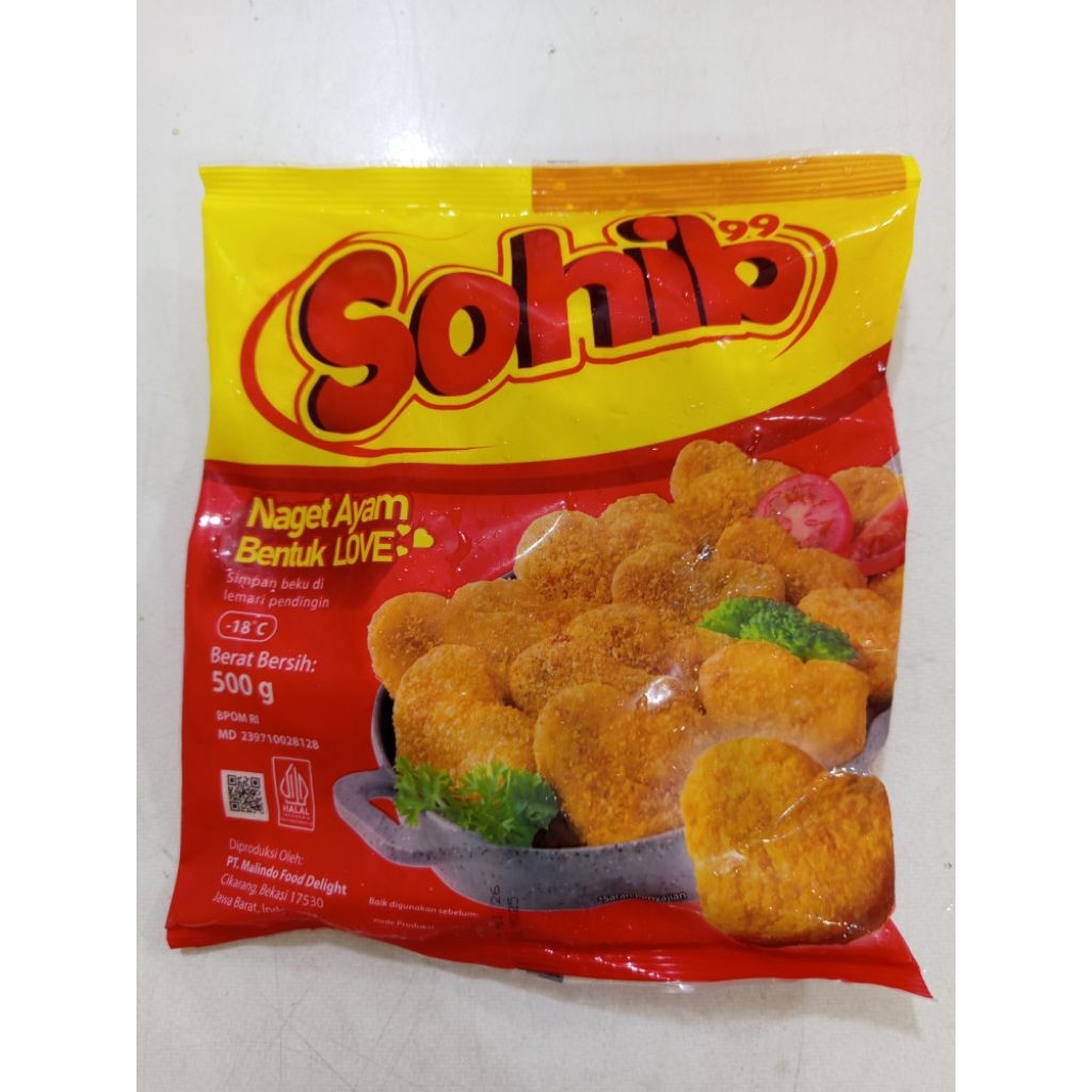 

SOHIB chicken nugget bentuk hati 500gram