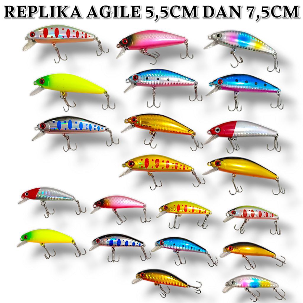 MINNOW REPLIKA AGILE 5,5CM DAN 7,5CM