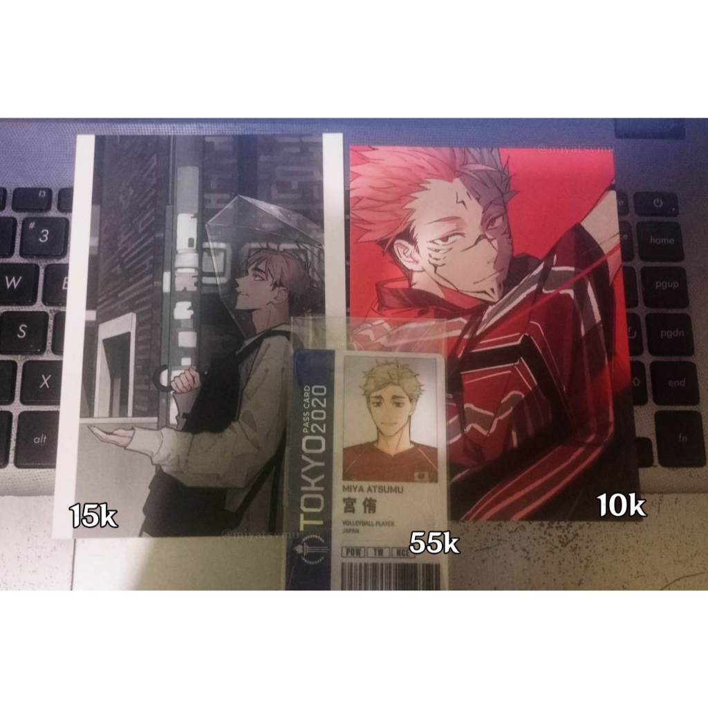 

Postcard Haikyuu JJK Miya Atsumu & Sukuna, Id Card Miya Atsumu by rimumu
