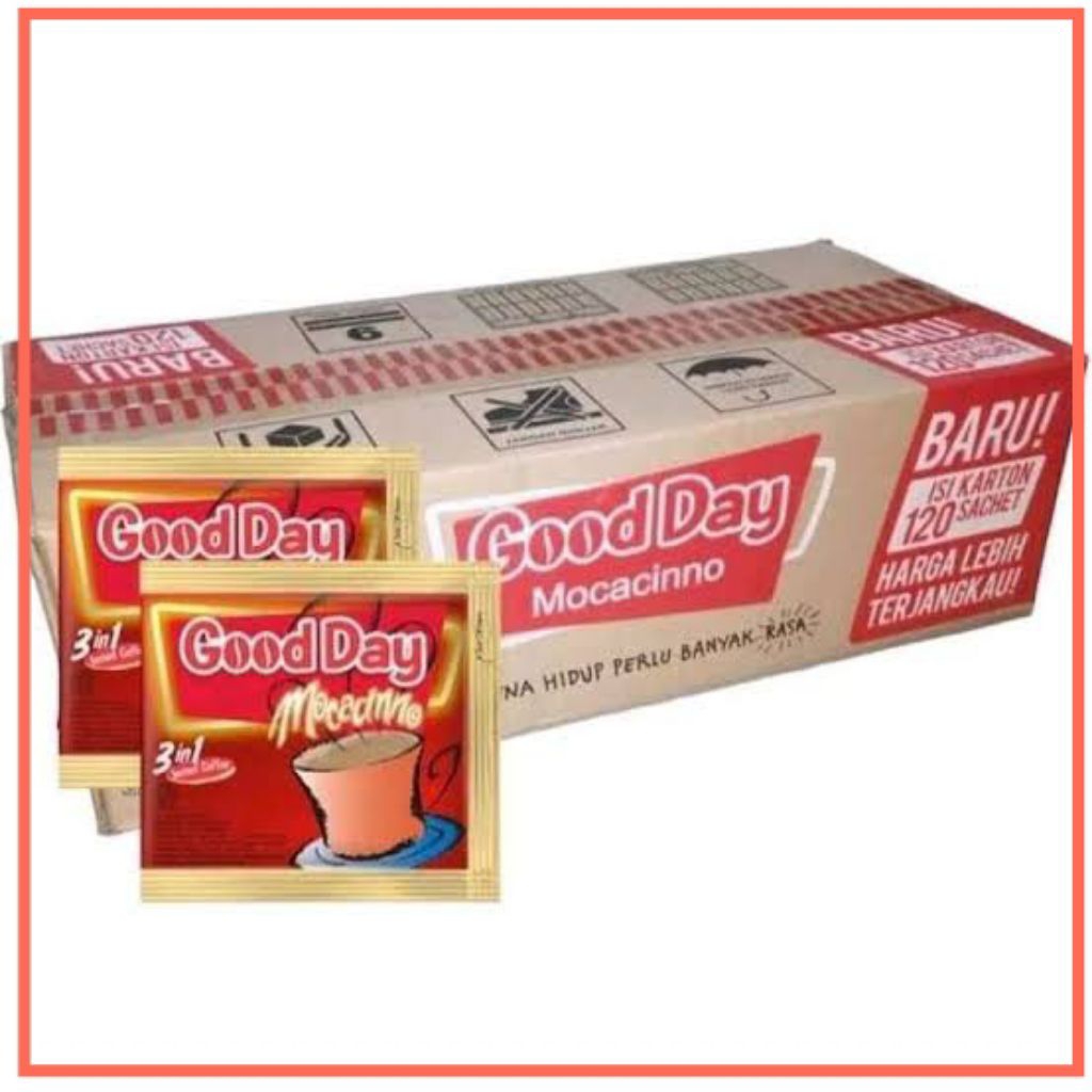 

Mbakolamis. Good Day Moccacino Kopi Instan 20gr | Kopi 3 in 1 | cocok untuk nongkrong