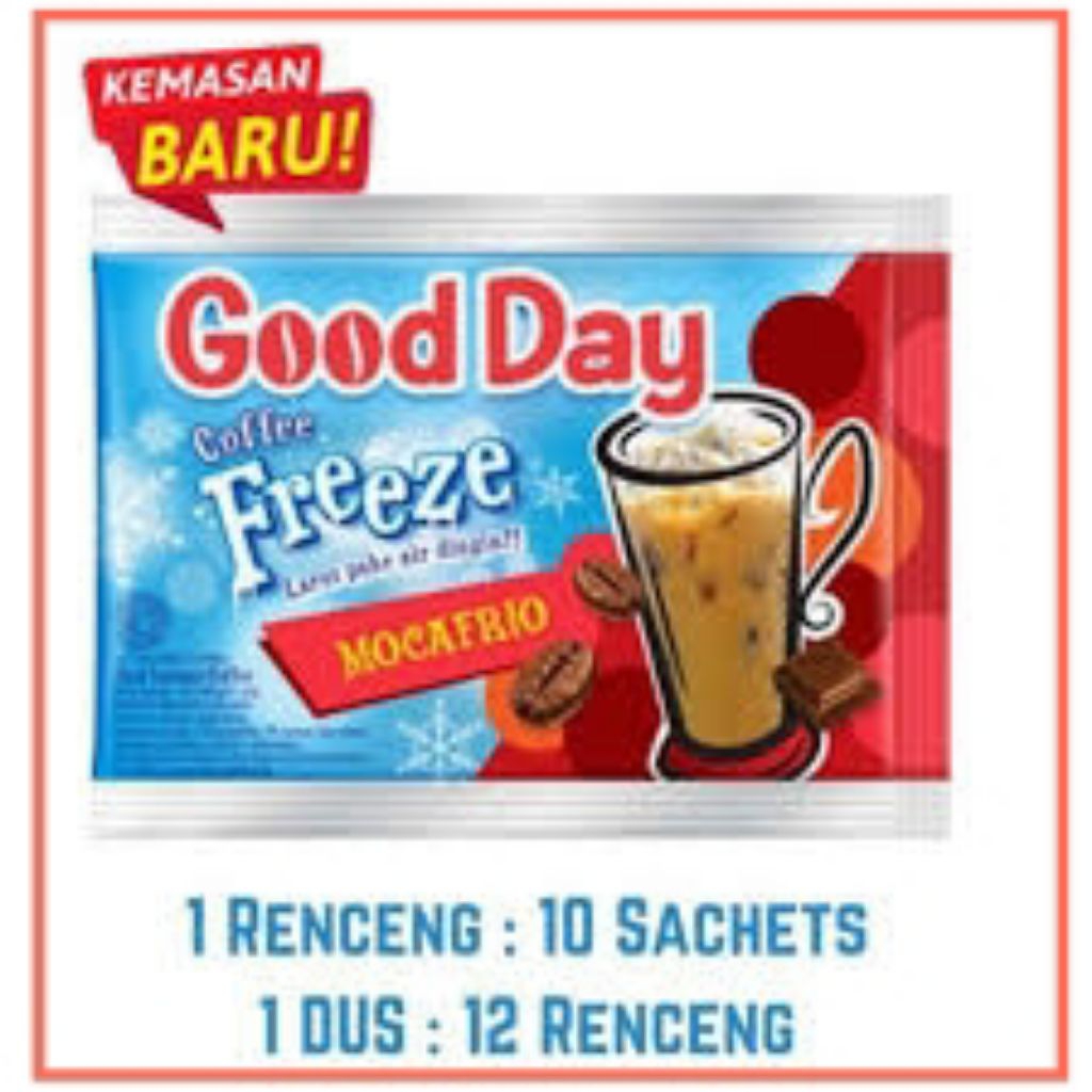 

Mbakolamis. Good Day Freeze Mocafrio Kopi Instan 30gr | Kopi 3 in 1 | cocok untuk nongkrong