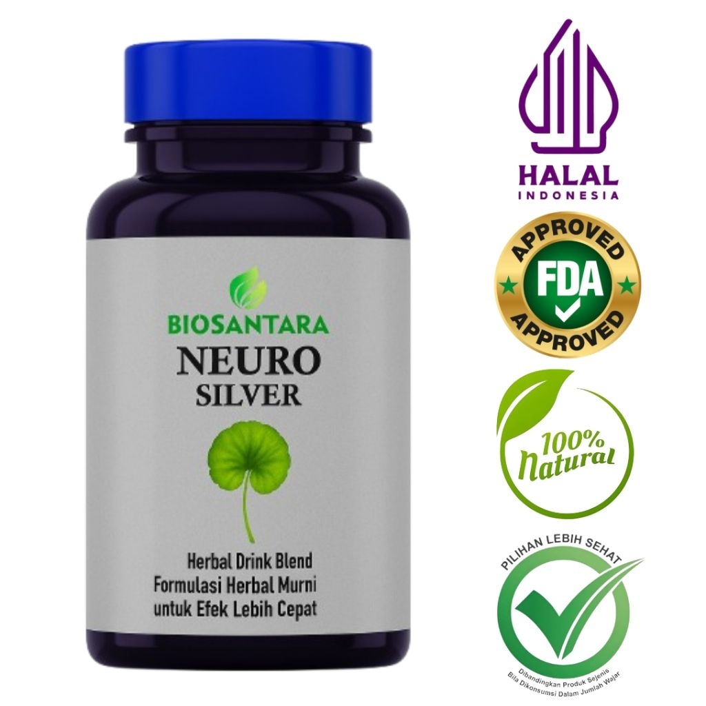 

BIOSANTARA NEURO SILVER serbuk herbal 100gr | pasca stroke | pemulihan saraf & peredaran darah