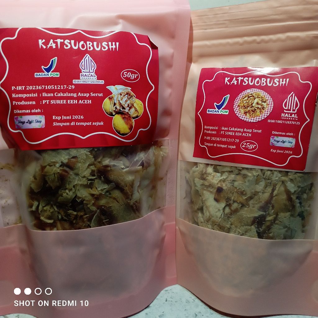 

Katsuobushi 25gr dan 50gr ikan cakalang asap bonito fish flake taburan takoyaki dan okonomiyaki halal termurah sale