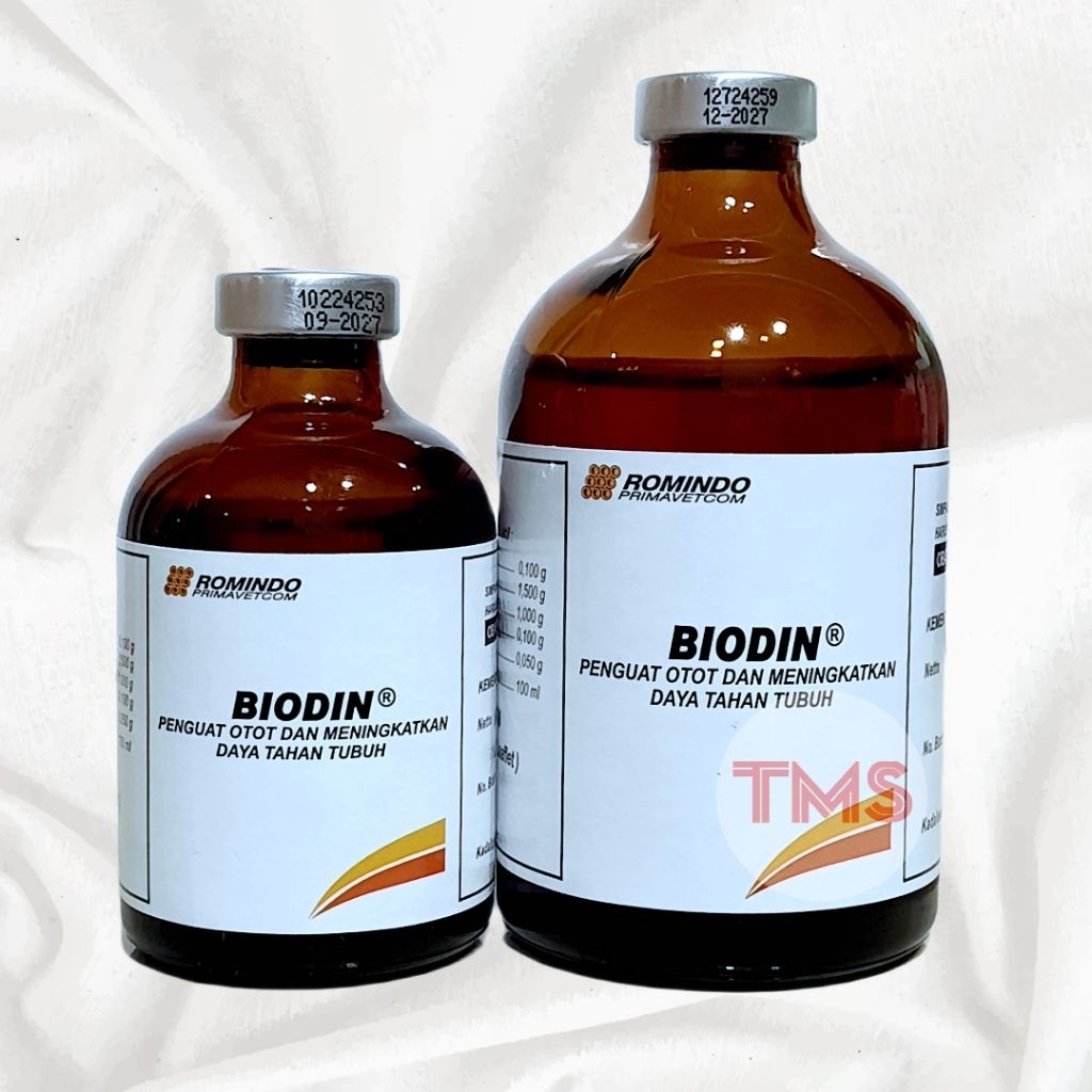 BIODIN 50ml 100ml Penguat Otot Menjaga stamina hewan