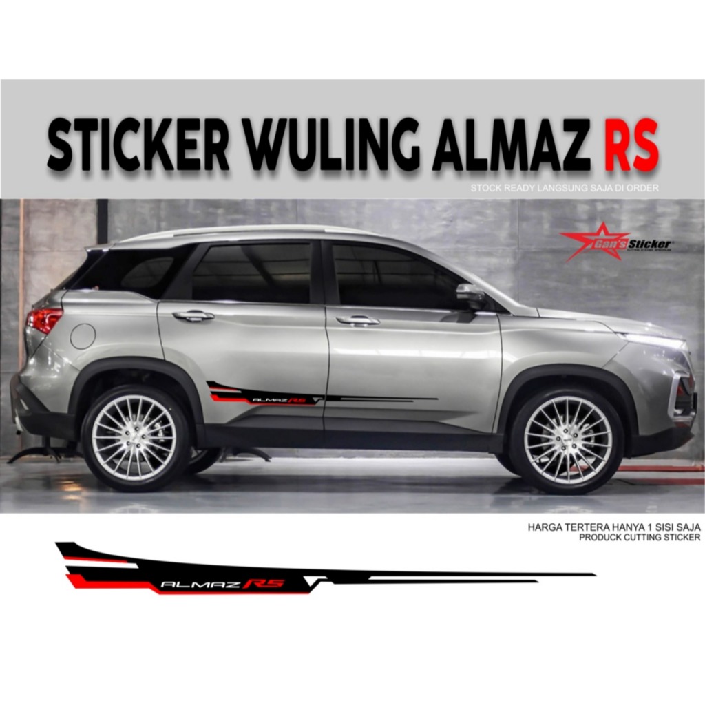 Sticker Wuling Almaz RS Aksesoris Eksterior Wuling Almaz RS 2022 2023