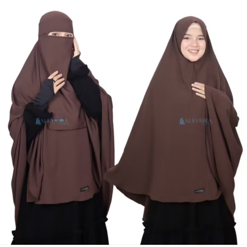 PRELOVED Khimar Non Pad/ Khimar Non Pet Alsyahra Exlusive