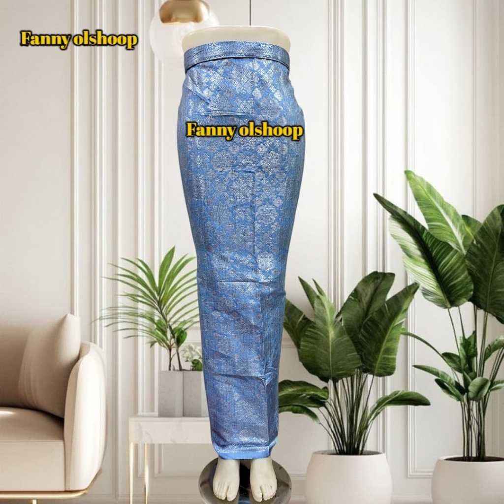 Rok Songket Lilit Kain Songket beby blue