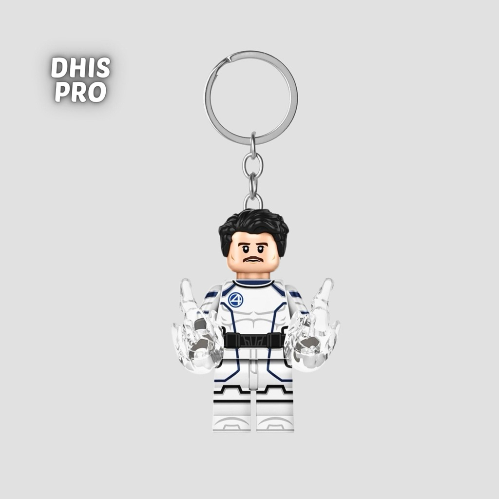 Dhis Project Gantungan Kunci LEGO Minifigure Mr Fantastic Reed Richard Fantastic Four The First Step