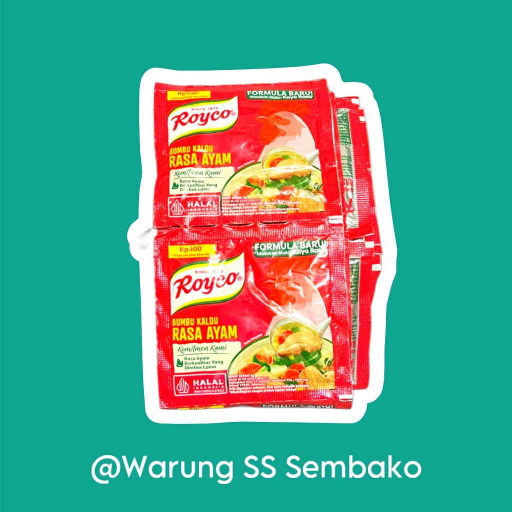 

Royco Bumbu Kaldu Ayam 1 renceng isi 12 sachet