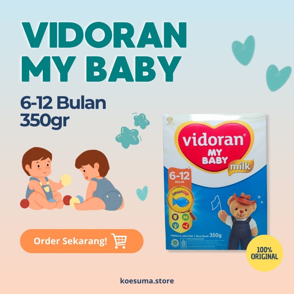 Vidoran My Baby 6-12 Bulan 350gr Susu Formula Susu Bayi