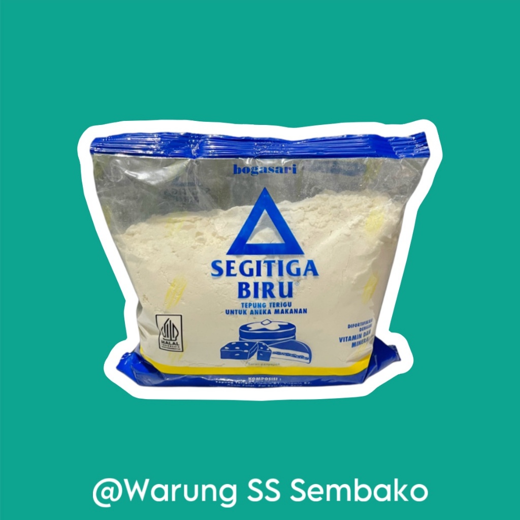 

Bogasari Tepung Terigu Segitiga Biru kemasan 500 gram