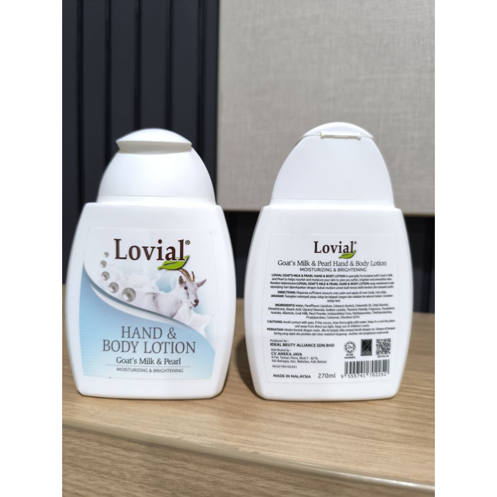 Lovial Body Lotion Goat Milk 270ML/perawatan kulit