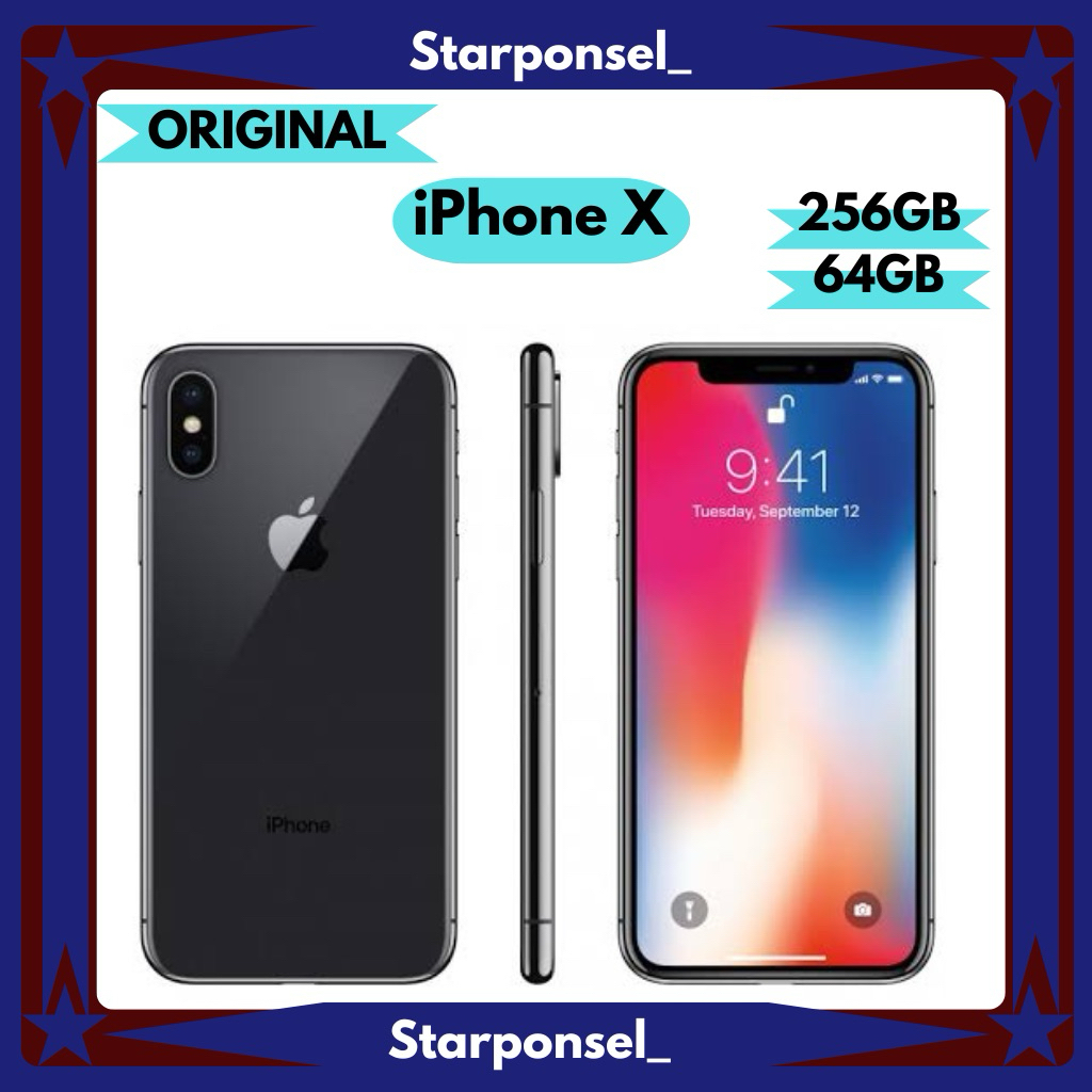 Apple iPhone X 64GB 256GB Fullset all operator second inter like new