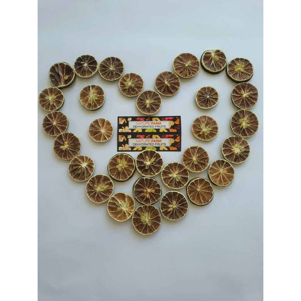

Nature Farm Premium Dried Lime Slices - Jeruk Nipis iris kering garnish - resin - tea - infused water