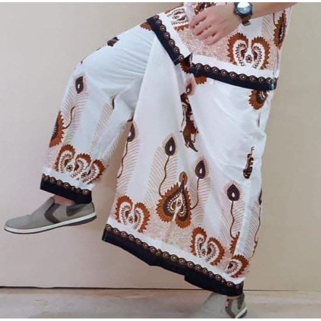 Celana sarung batik pria dan wanita perlengkapan sholat