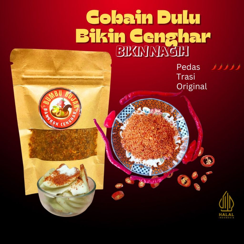

Sambal Bumbu Rujak Bangkok Rujak Rojak Buah Pedas Asin Manis