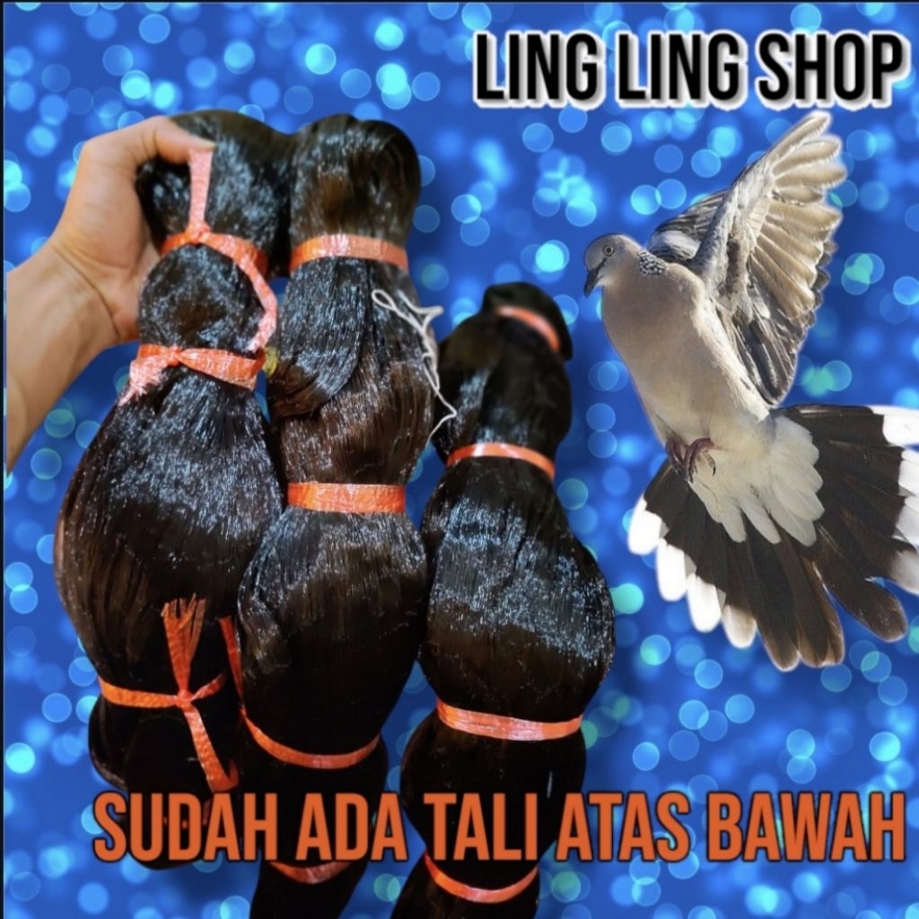 JARING BURUNG PERKUTUT PANJANG 50 M X 2 M UKUR 2 INC