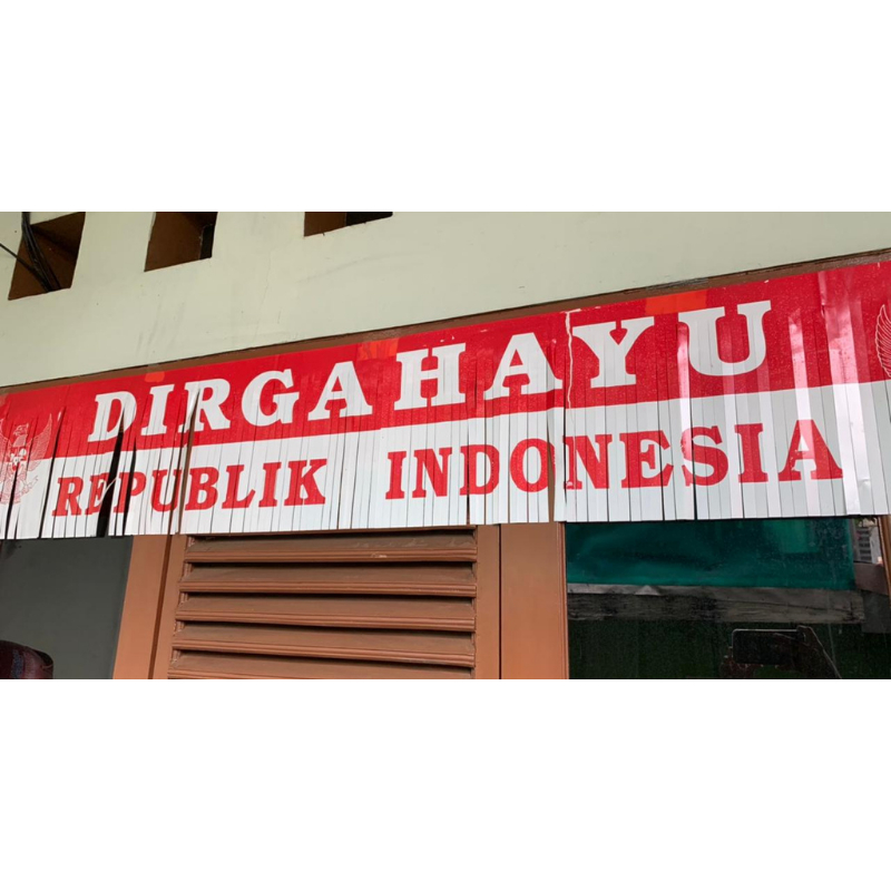 NEW PROMO Banner merah putih rawis banner kemerdekaan HUT RI / Baner Dirgahayu RI