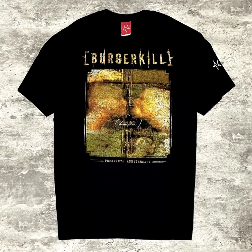 Tshirt - Kaos Band Burgerkill - Dua Sisi 20Th Anniversary Tshirt - Black | Cotton Combed 24s Premium