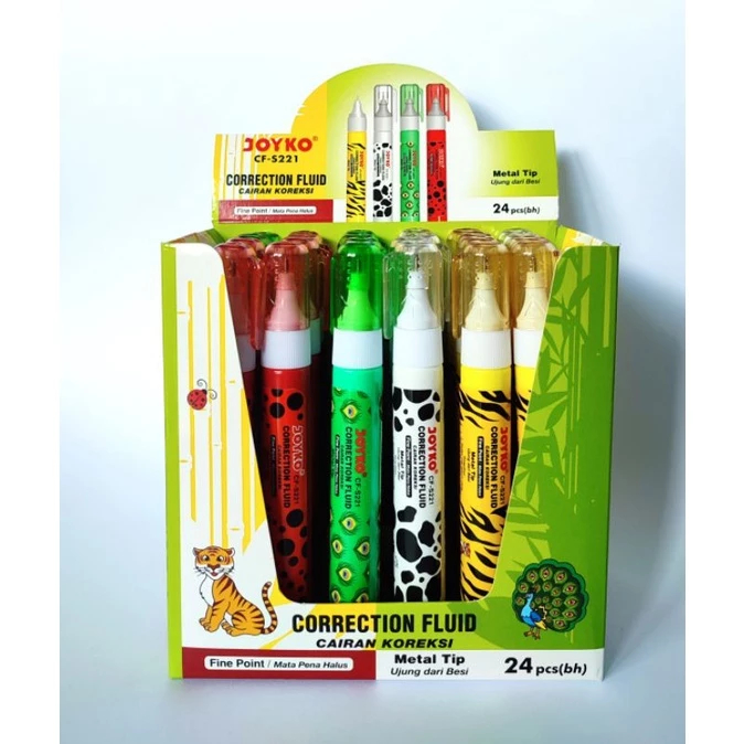 

(ECER) Tip-ex Pen Animal Joyko CF-S221 Correction Fluid
