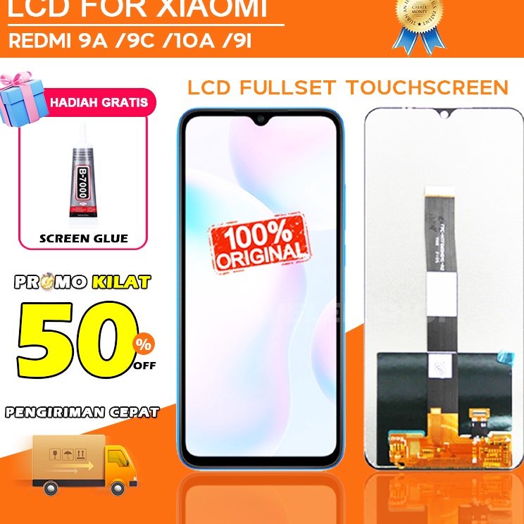 LCD Xiaomi Redmi 9A 9C 1A 9i fullset touchscreen HP touch screen digitizer replacement parts