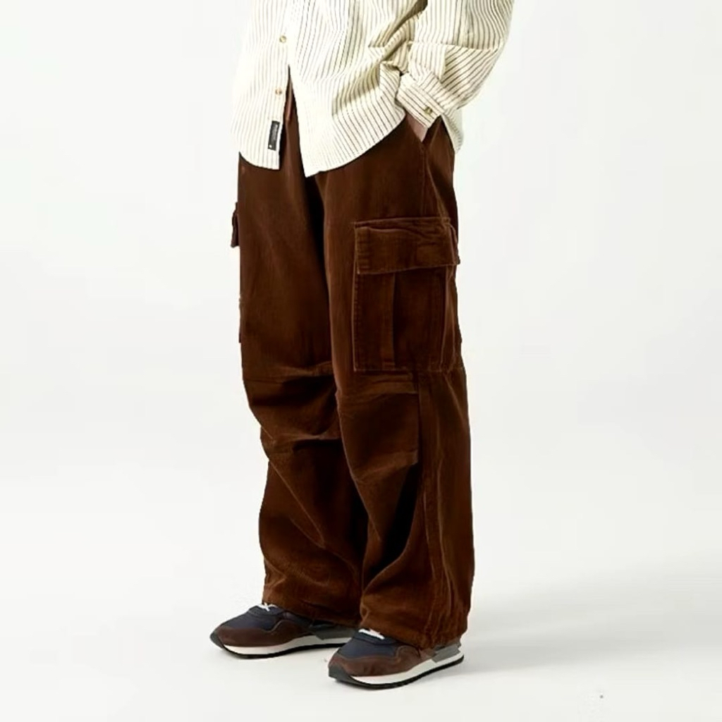 Celana Cargo Corduroy Pria Casual Long Pants Oversize | Celana Cargo Corduroy Pria Casual Long Pants