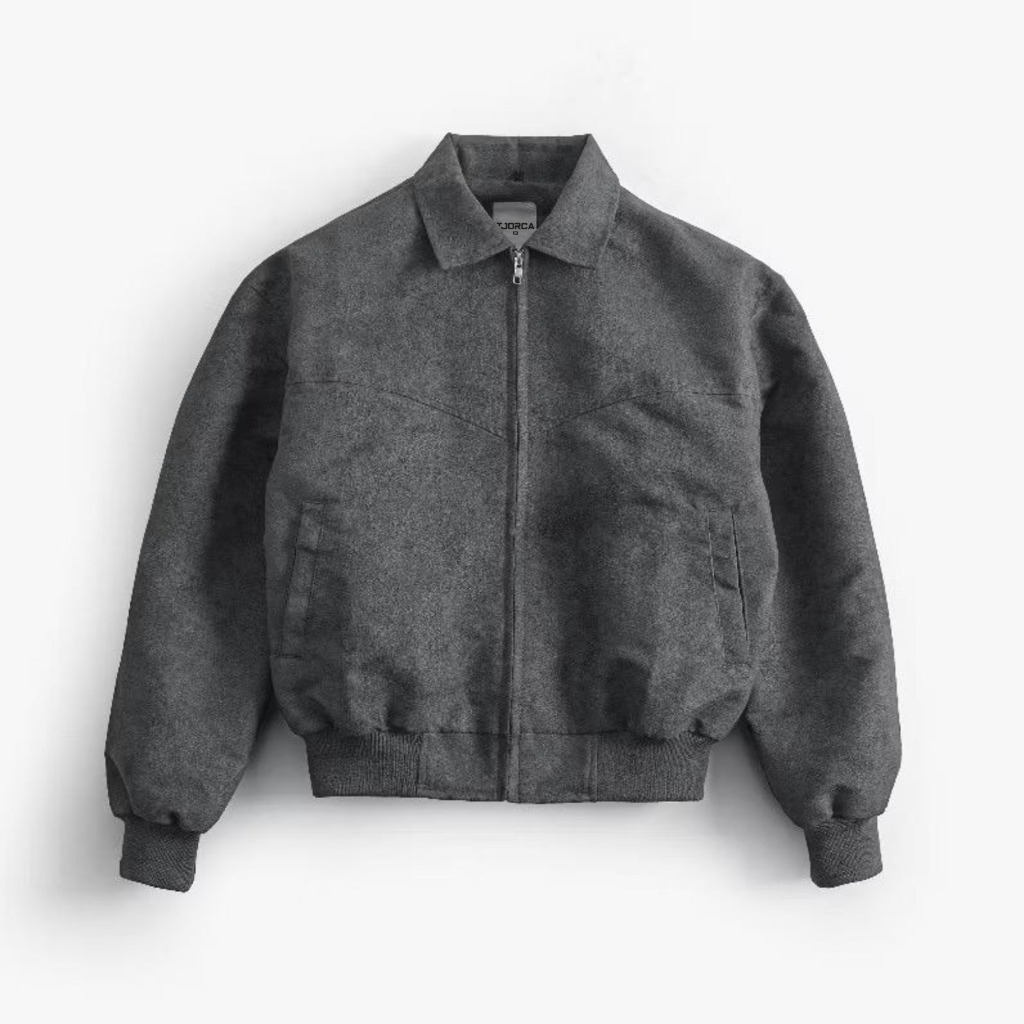 Tjorca  - Tomford Suede Boxy-Cut Jacket Work Series Zipper