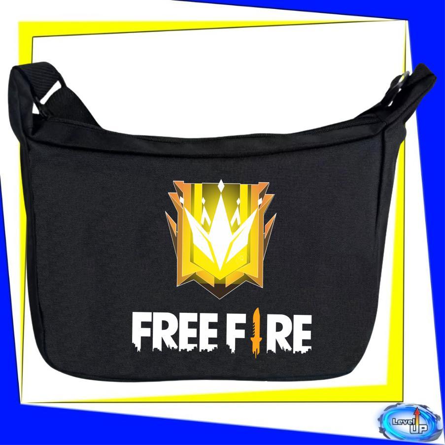 tas ff selempang anak dan dewasa unisex sekolah tk sd smp sma muat LKS motive game free fire dan gar