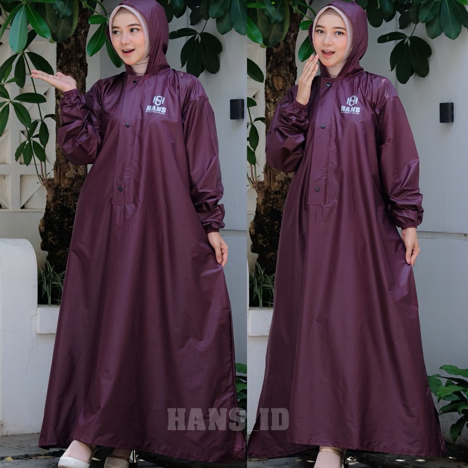 Big Sale Mantel Gamis Syari Wanita Muslimah  Mantel Wanita Jumbo Waterproof Bahan PVC Anti Rembes