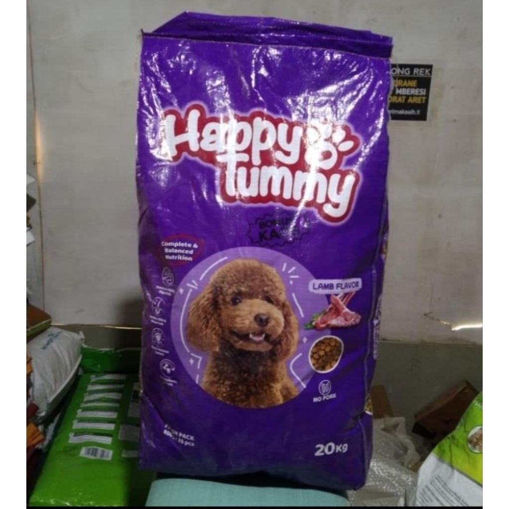 Makanan Anjing Happy Tummy Lamb 20kg - Makanan Anjing Cargo