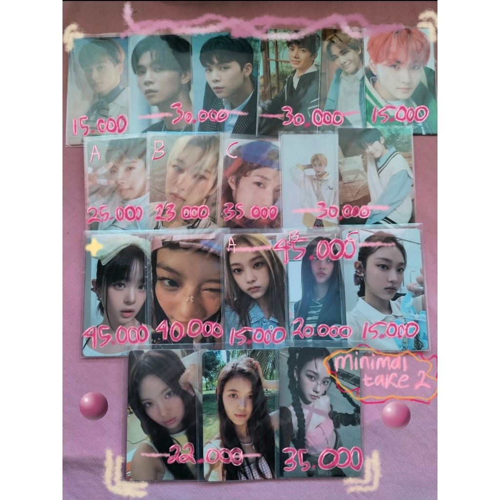 [BACA DESKRIPSI] PHOTOCARD OFFICIAL NEWJEANS AESPA NCT ENHYPEN HANNI PITA RIBBON HANNI WINK COLLECTB