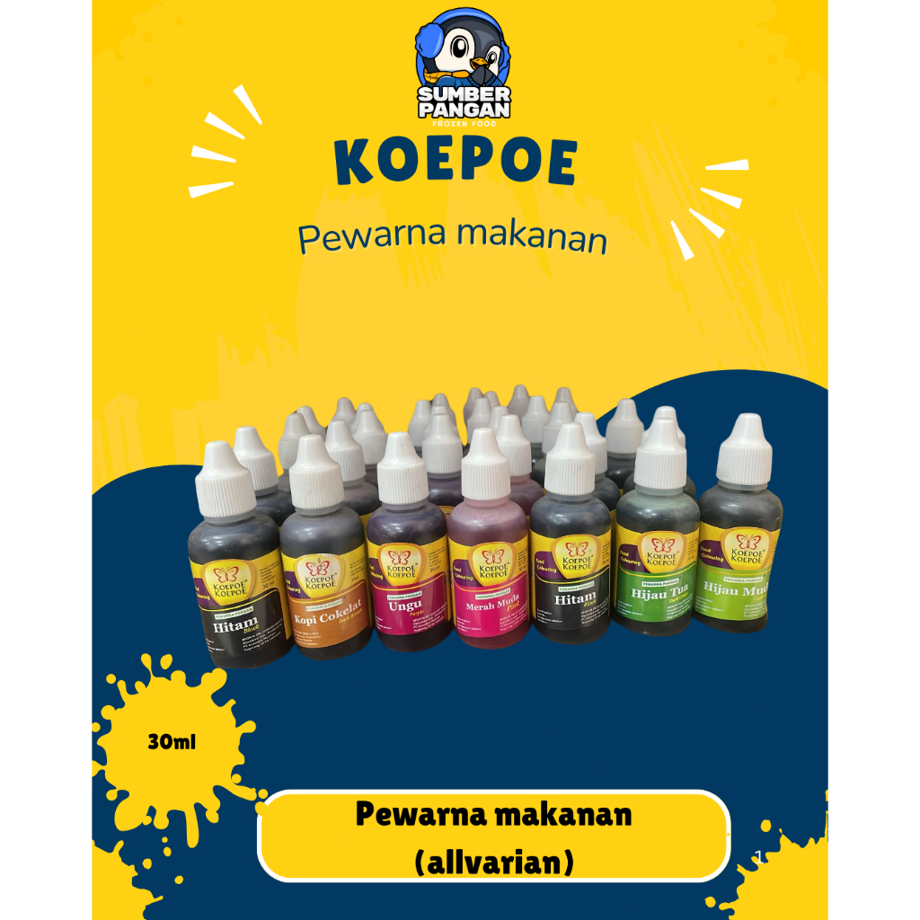 

Koepoe Pewarna Makanan 30ml (all varian warna)