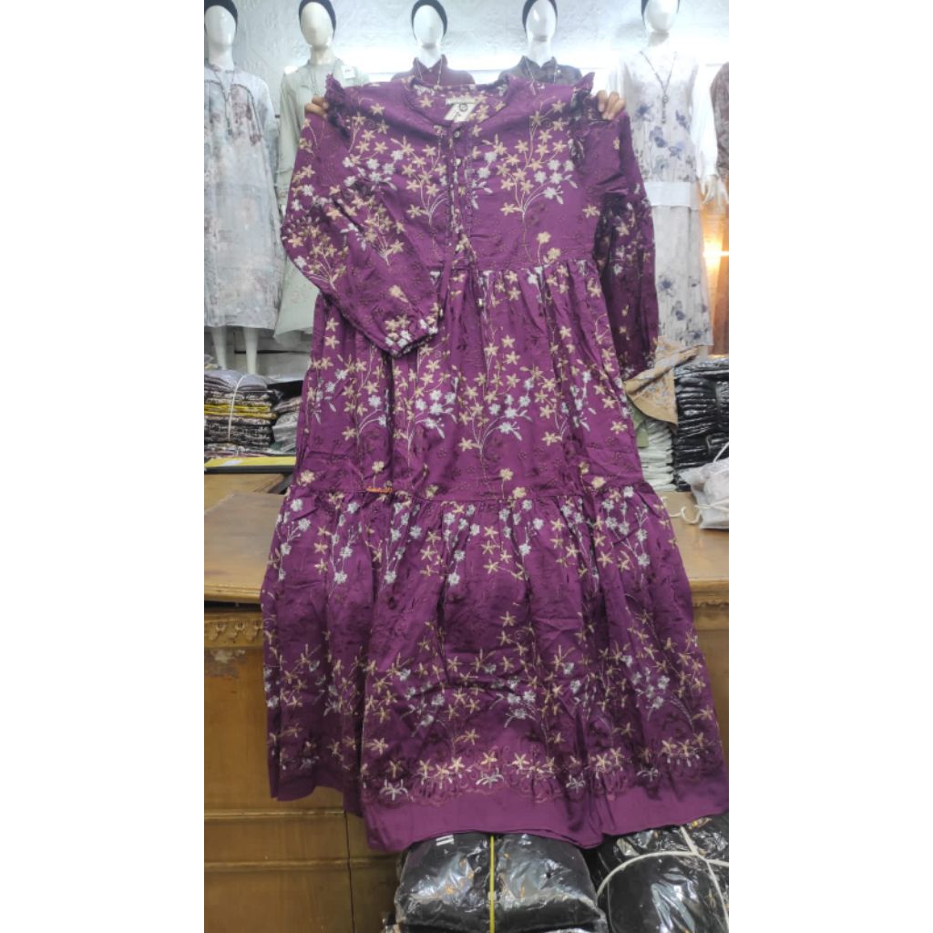 MIDI DRESS BY SALVINA/SALVINA BORDIR TERBARU BEST SELLER