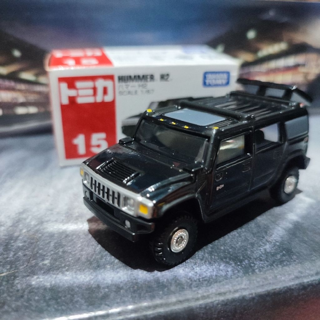 Diecast tomy takara tomica Tomika hummer H2 hitam loose mulus