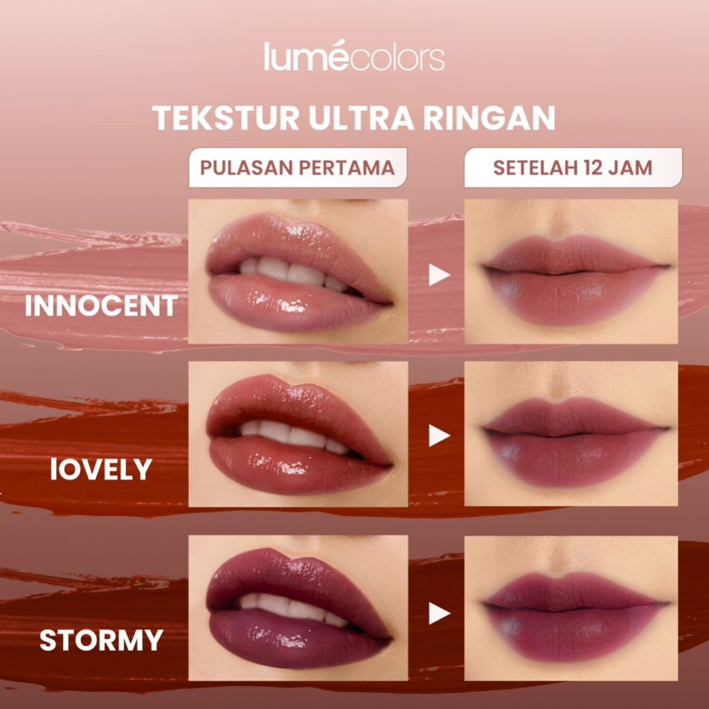 Lumecolors Liptint Pelembab Bibir Hitam Lip Product Kosmetik