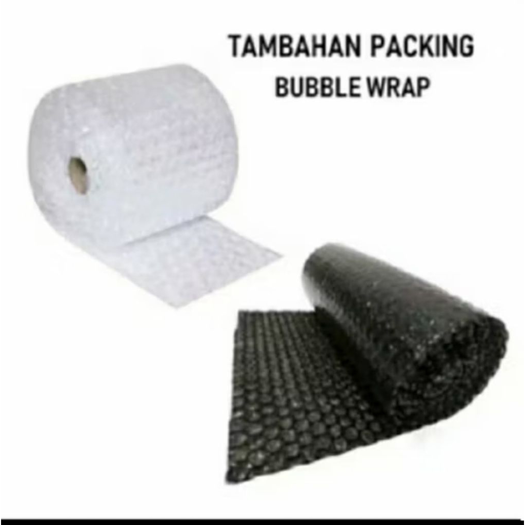 

bubble wrap tambahan paking agar lebih aman