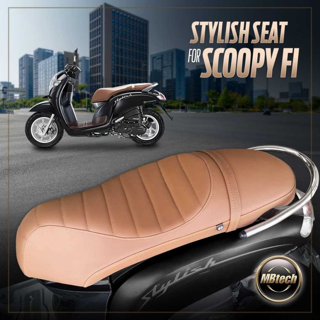 Sarung Cover Kulit Jok Motor Scoopy Karbu Fi Esp Old New MBtech Retro Original