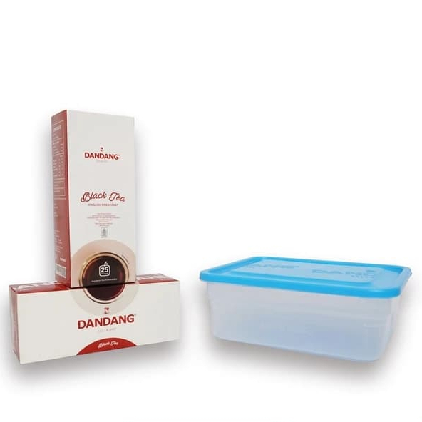 

Teh Dandang Jasmine kemasan pack free Lunch Box dan Gelas 50g